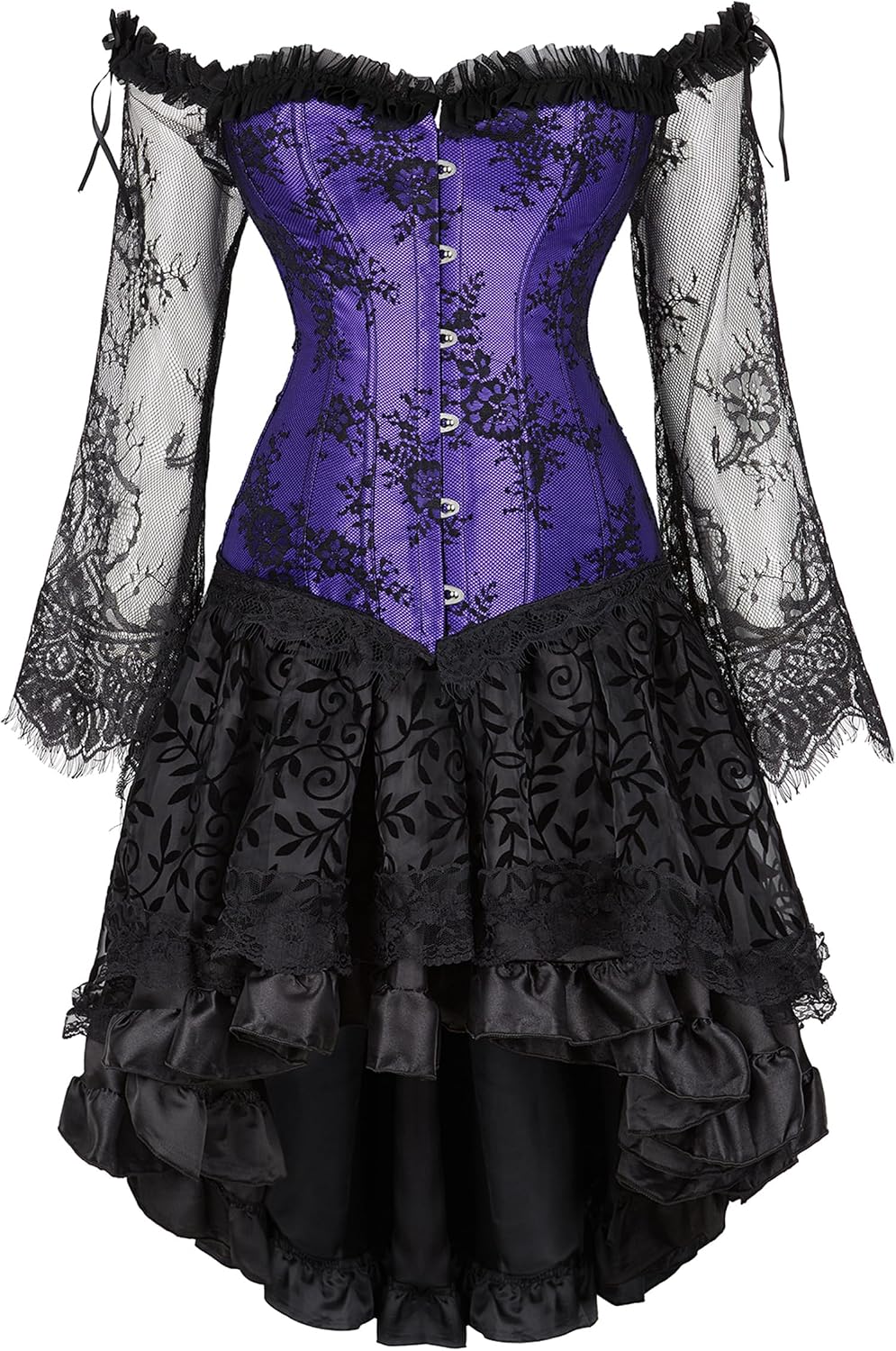 Zhitunemi Halloween Costumes Woman 2025: Corset Tops for Women Vampire Costume Women Dress - Medieval Corsets for Theme Party