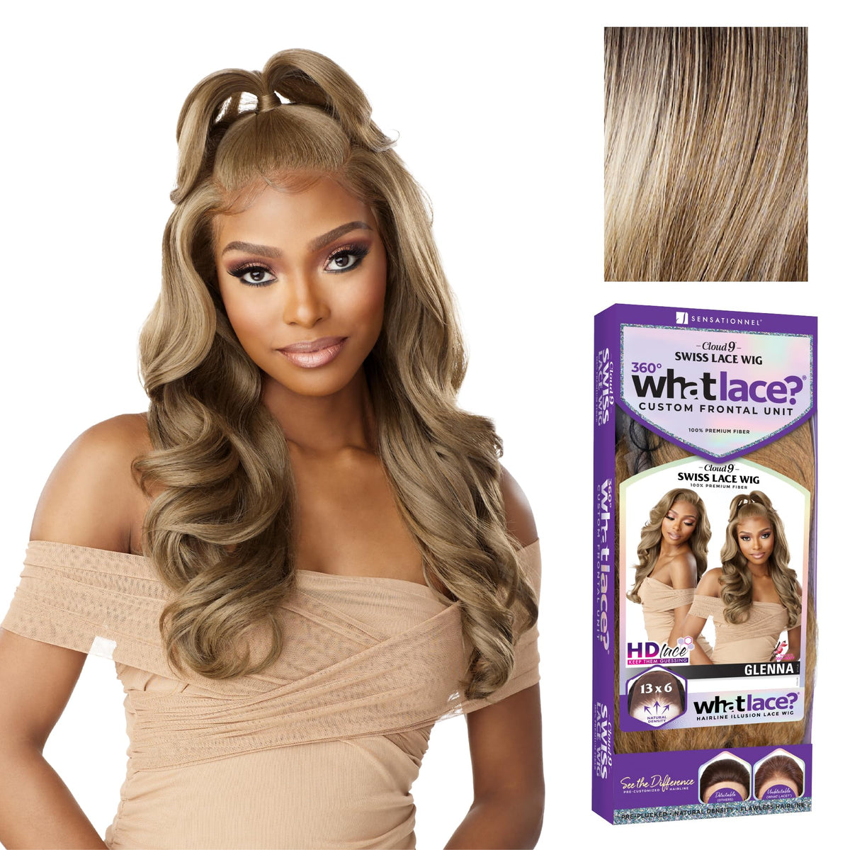 Sensationnel What Lace 13x6 Wig-Glenna, MOCHABROWN