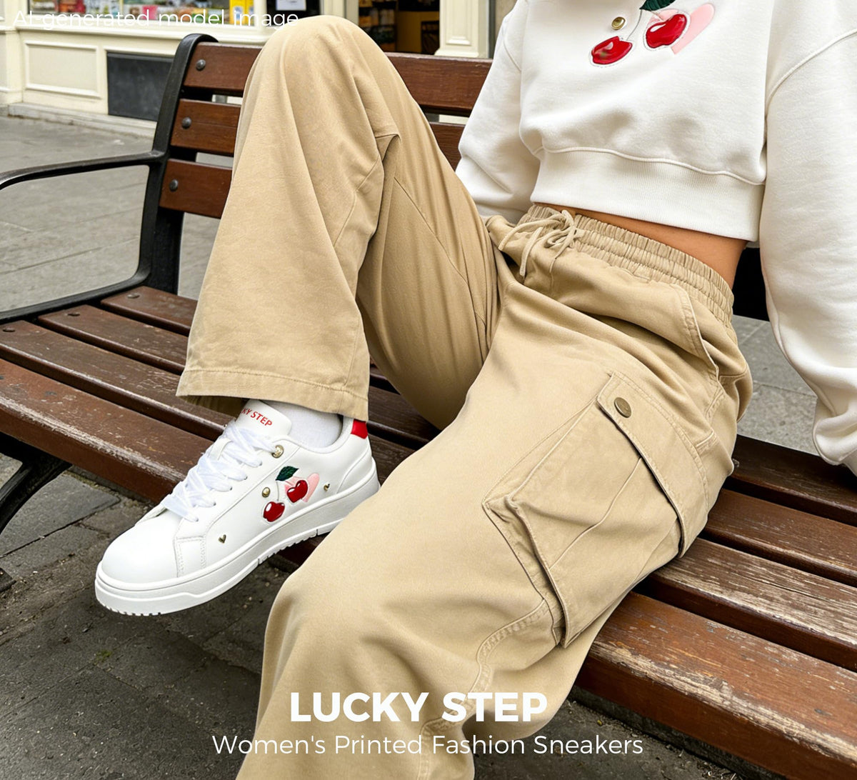 LUCKY STEP Women's Printed Fashion Sneakers
