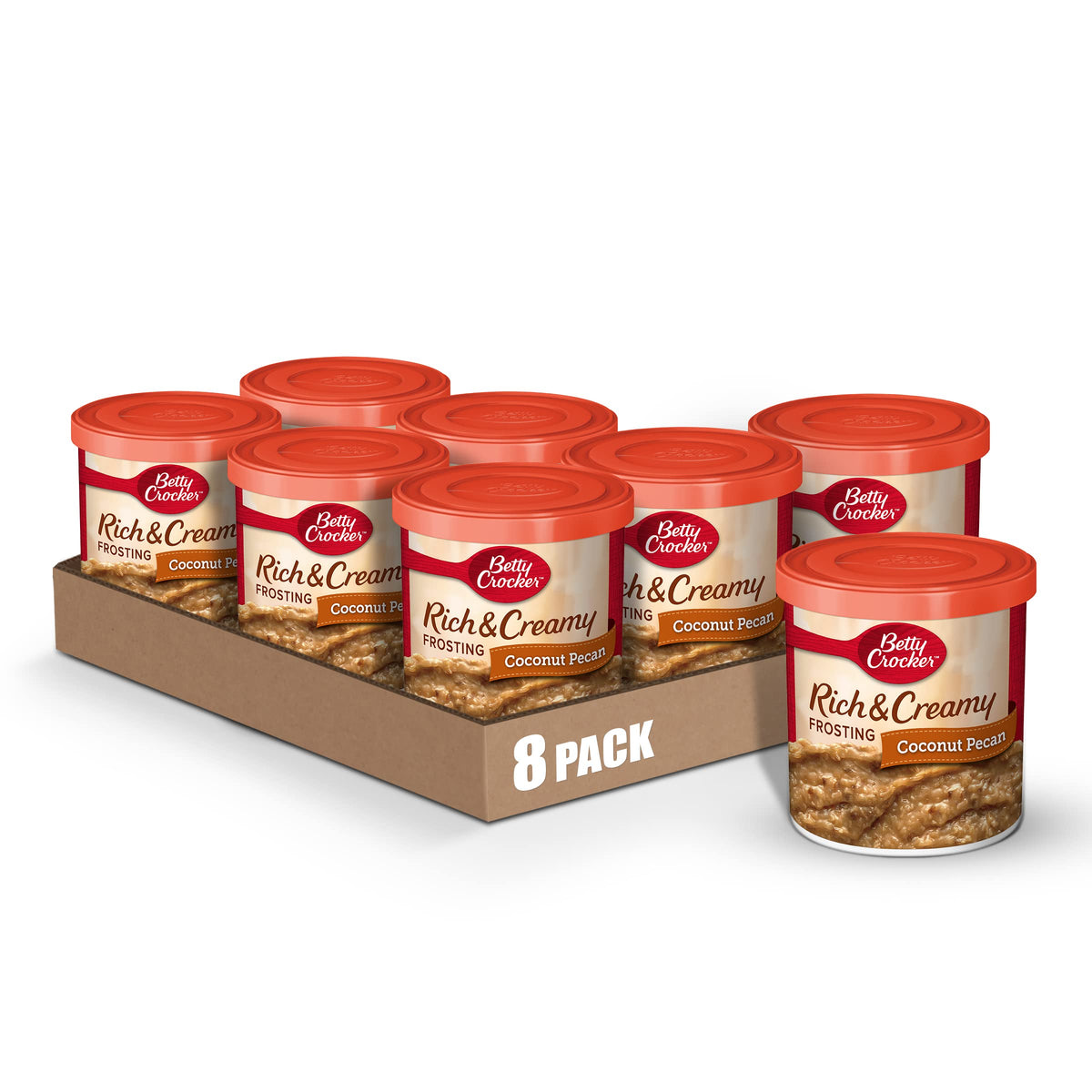 Betty Crocker Gluten Free Rich and Creamy Cherry Frosting, 16 oz, 8 Pack