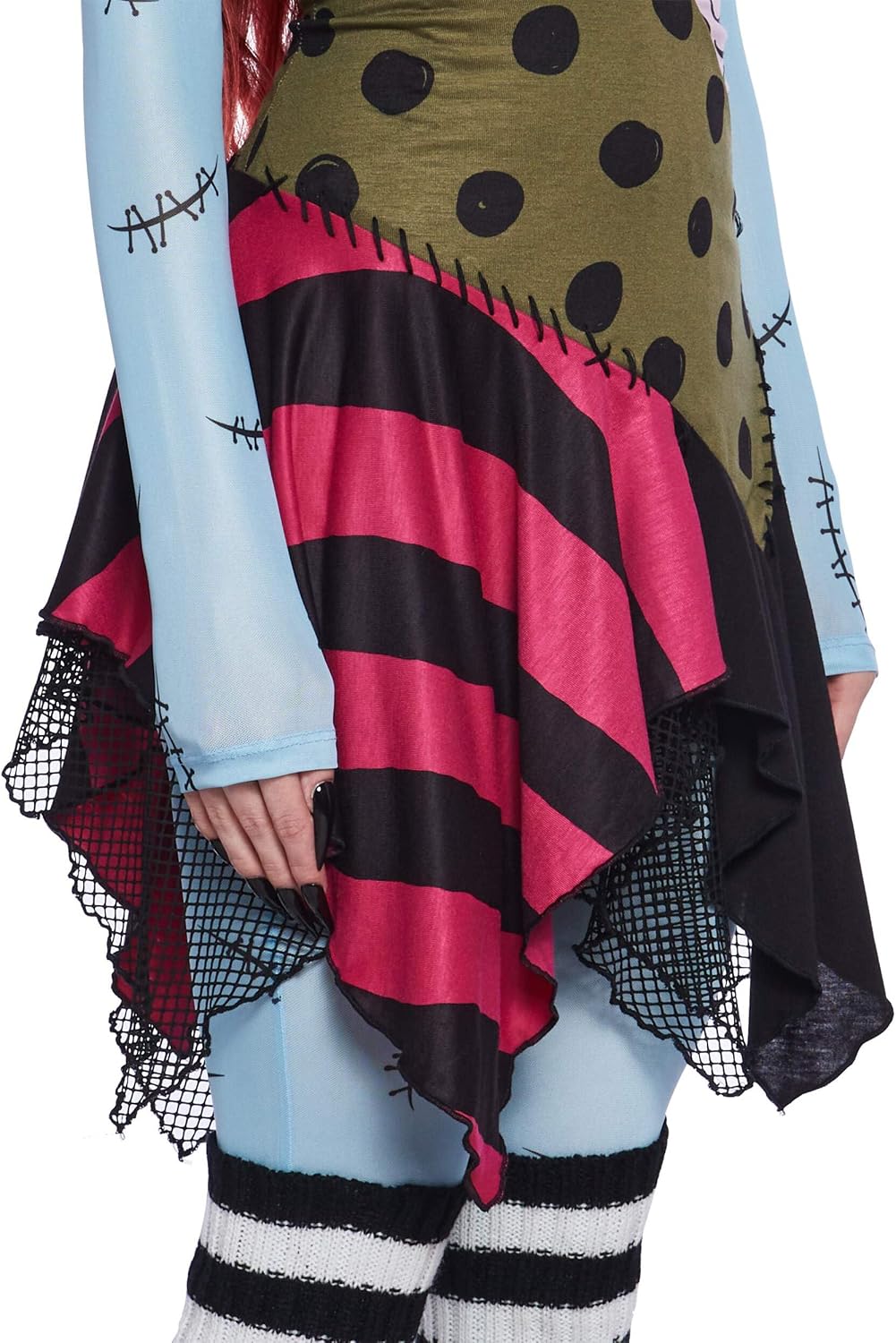 Dolls Kill Nightmare Sally Rag Doll Costume – Halloween Colorblock Outfit by Trickz N' Treatz