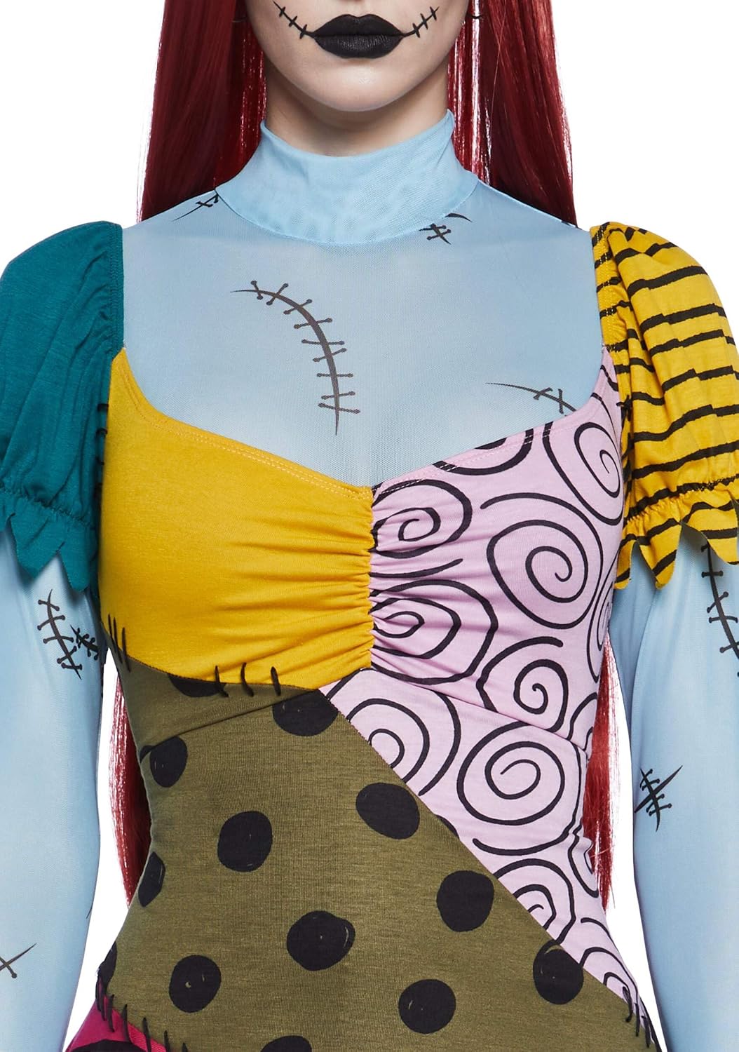 Dolls Kill Nightmare Sally Rag Doll Costume – Halloween Colorblock Outfit by Trickz N' Treatz