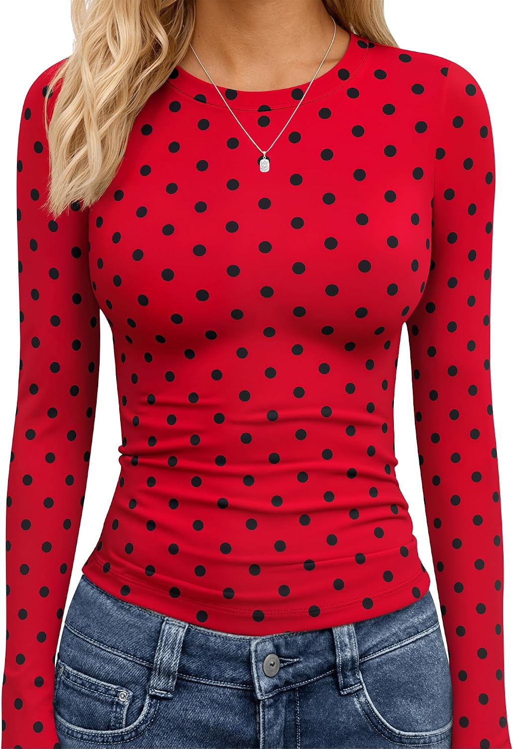TNNZEET Long Sleeve Shirts for Women Fall Fashion Workout Crop Top Y2K 2026