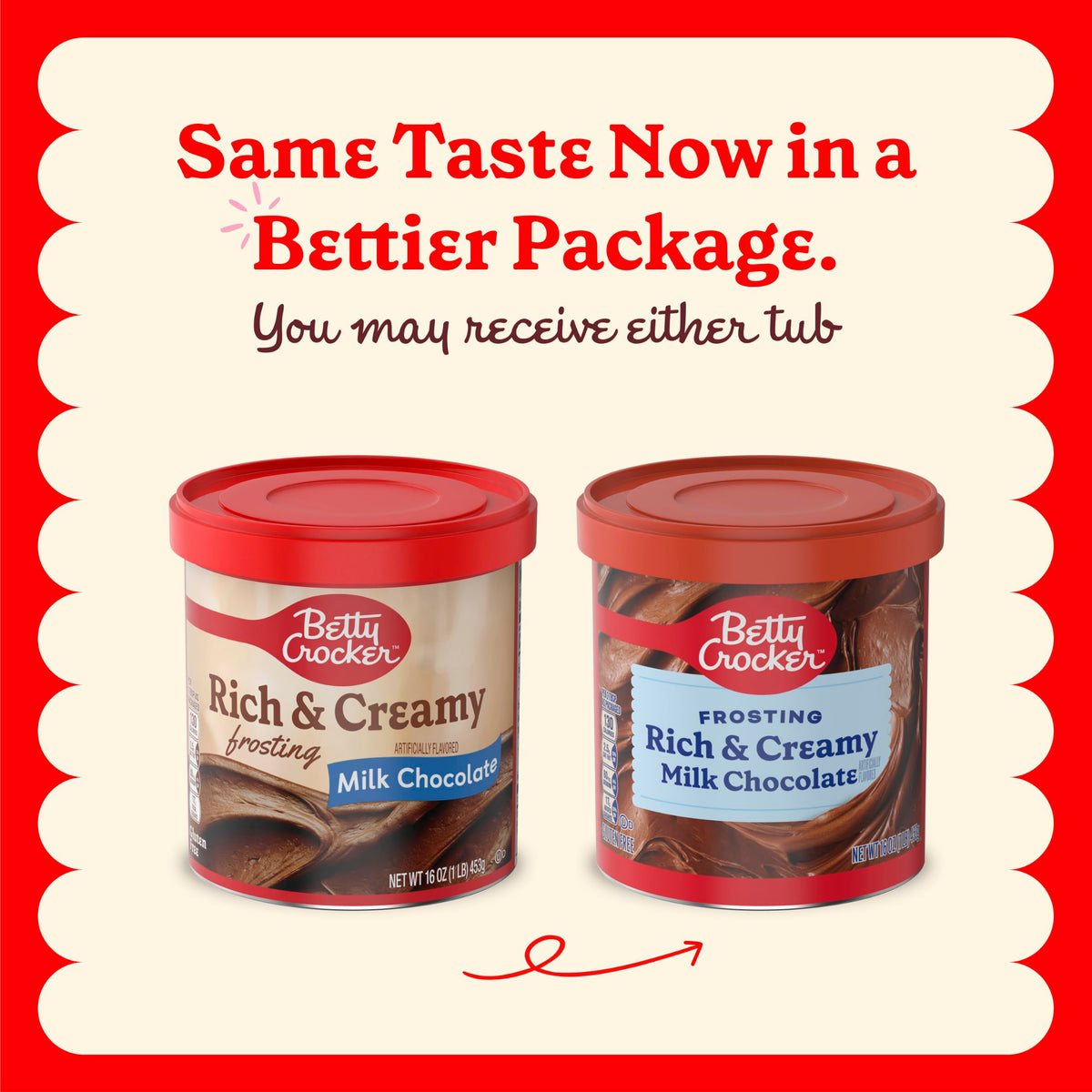 Betty Crocker Gluten Free Rich and Creamy Cherry Frosting, 16 oz, 8 Pack