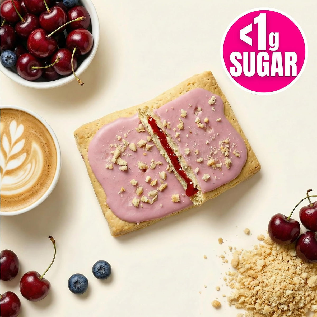 Legendary Foods High Protein Pastry, Cherry, Low Carb/Low Sugar Snack