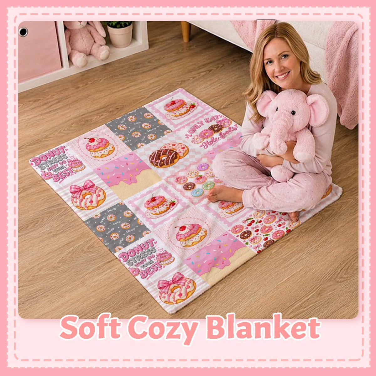 Cherry Blanket, Cherry Gifts for Women, Fruit Throw Blanket