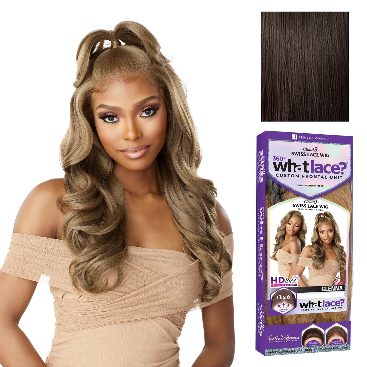 Sensationnel What Lace 13x6 Wig-Glenna, MOCHABROWN