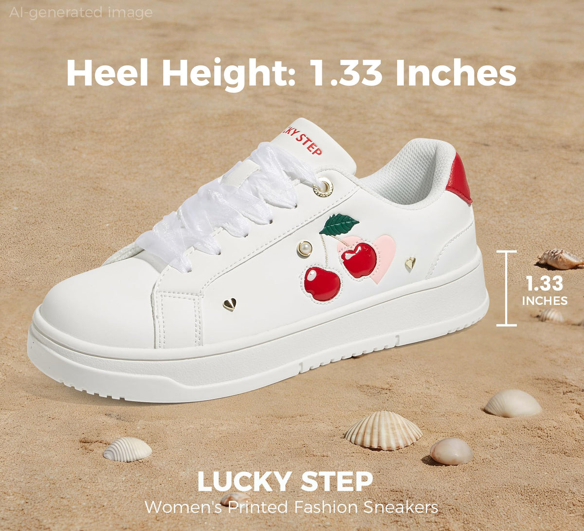 LUCKY STEP Women's Printed Fashion Sneakers