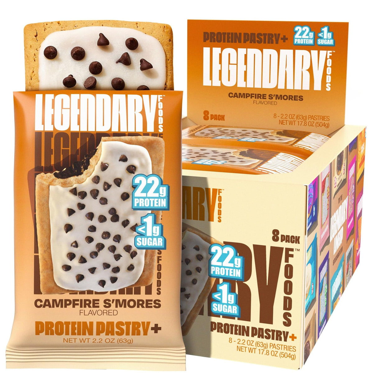 Legendary Foods High Protein Pastry, Cherry, Low Carb/Low Sugar Snack