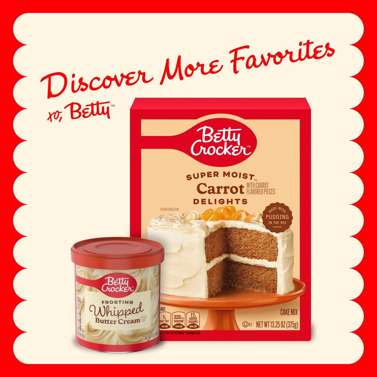 Betty Crocker Gluten Free Rich and Creamy Cherry Frosting, 16 oz, 8 Pack