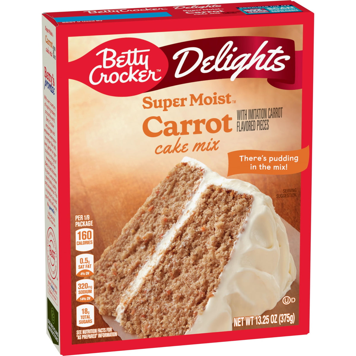 Betty Crocker Delights Super Moist Cherry Chip Cake Mix, 13.25 oz.