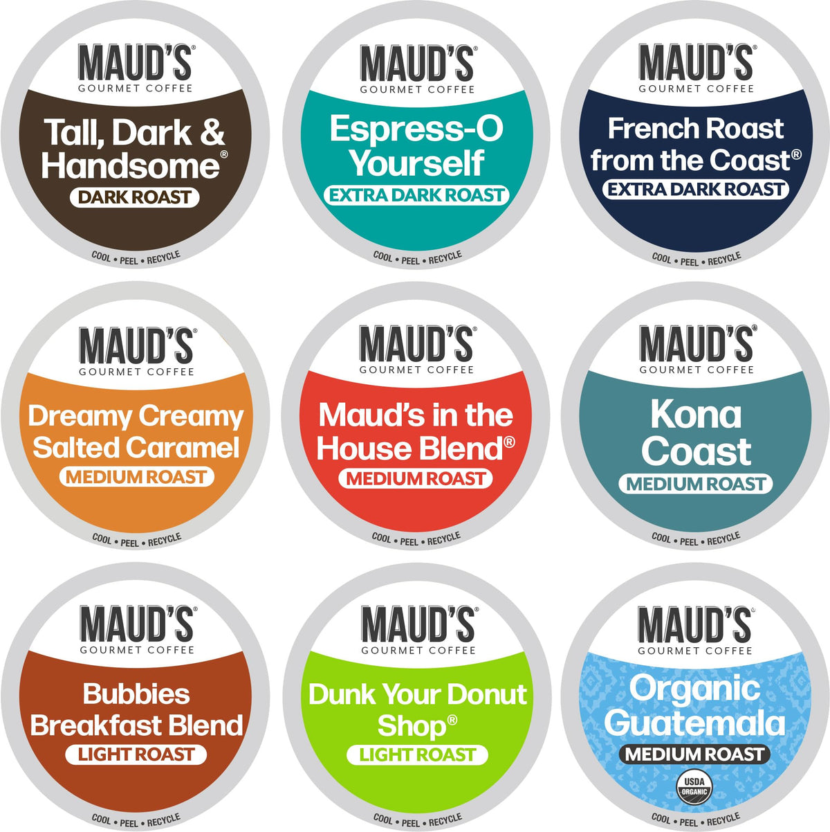 Maud's Cherry Flavored Medium Roast Coffee Pods, 18ct