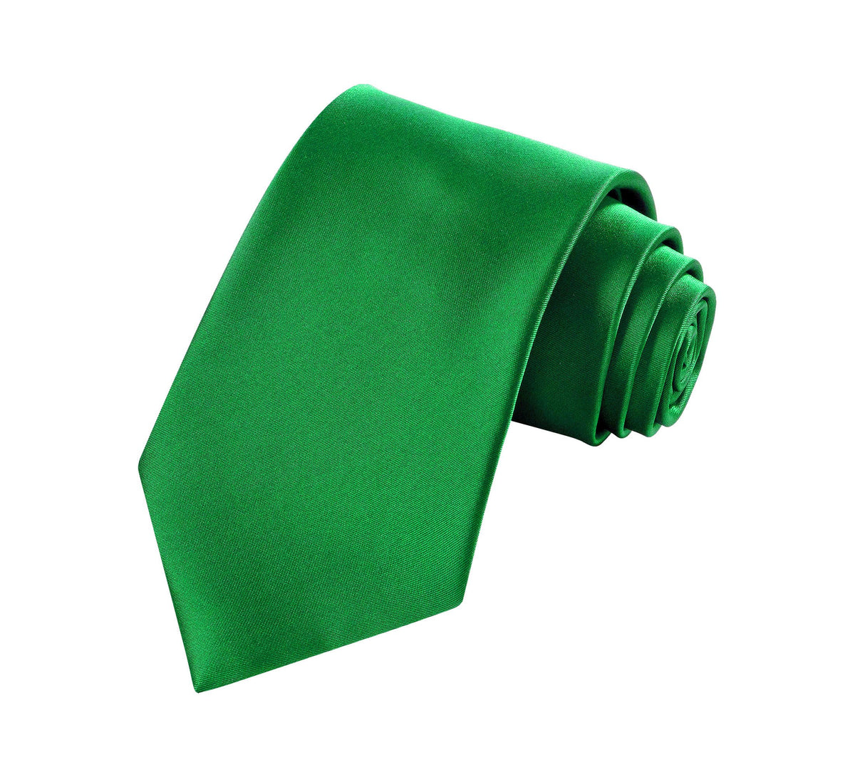 TIE G Solid Satin Woven dyed Color Formal Black Necktie and Pocket Square Sets in Gift Box