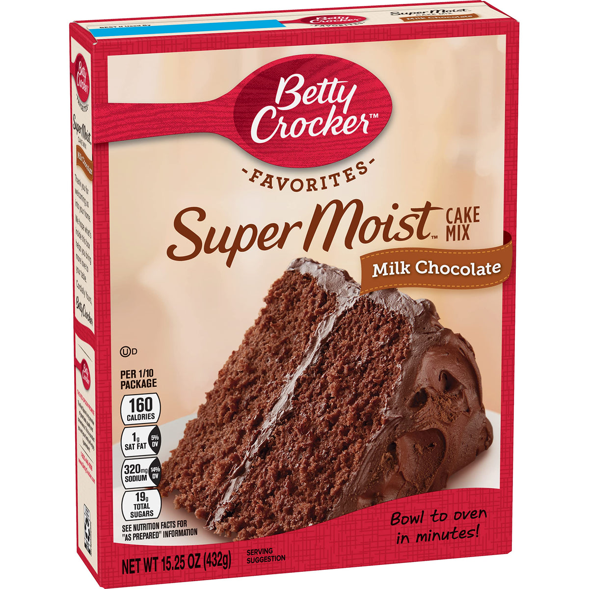 Betty Crocker Delights Super Moist Cherry Chip Cake Mix, 13.25 oz.
