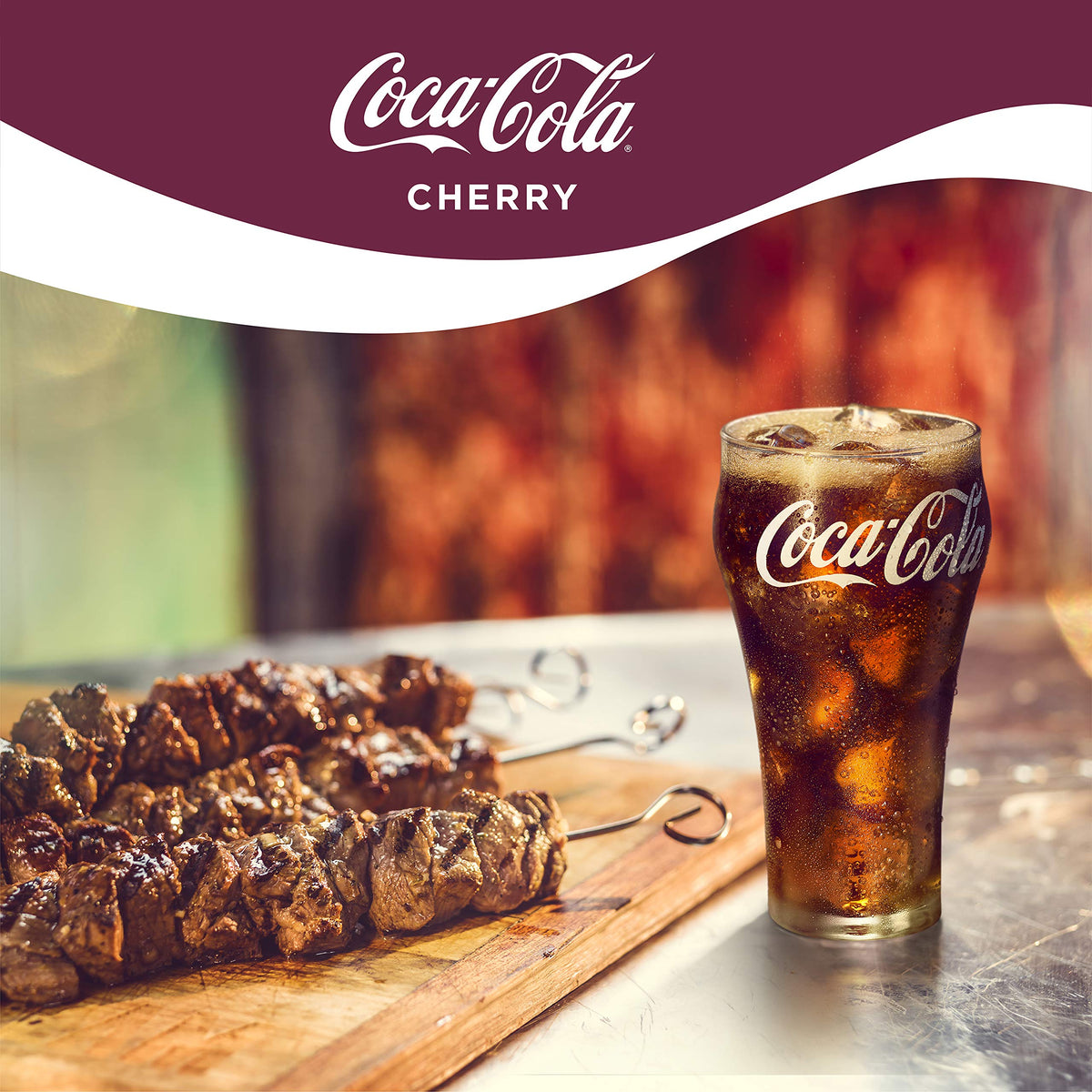 Coca-Cola Cherry Soda Soft Drink, 16.9 fl oz, 6 Pack