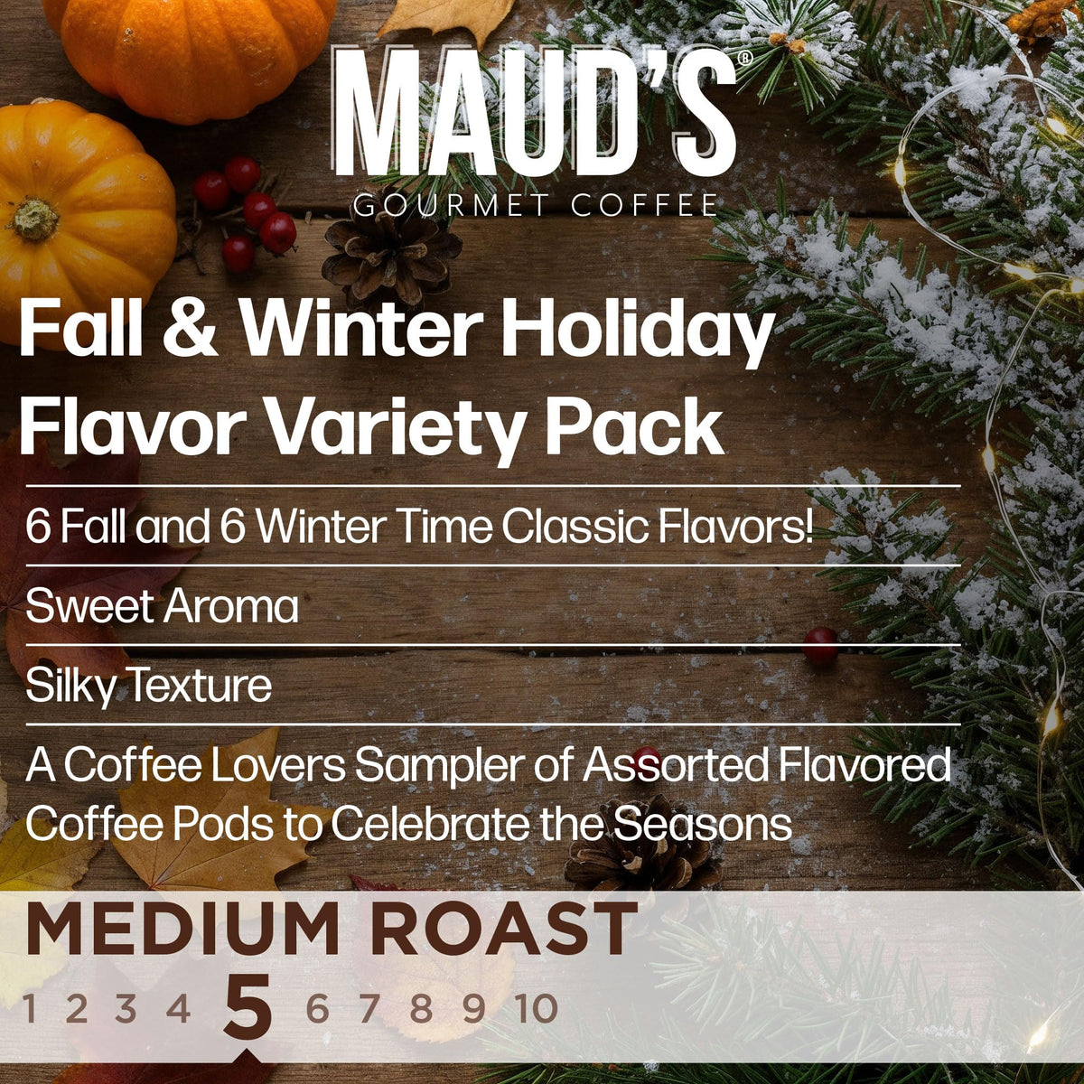 Maud's Cherry Flavored Medium Roast Coffee Pods, 18ct