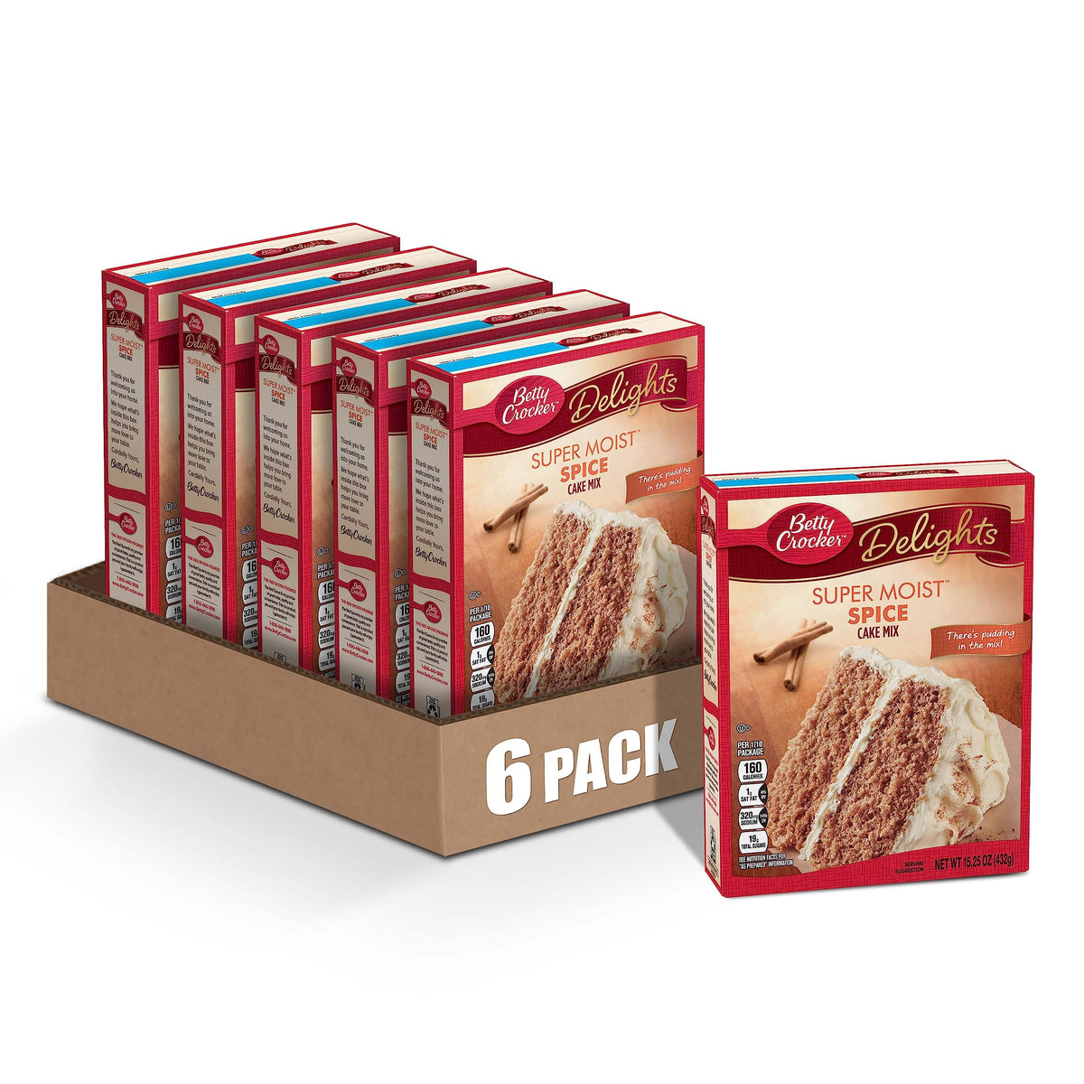 Betty Crocker Delights Super Moist Cherry Chip Cake Mix, 13.25 oz.