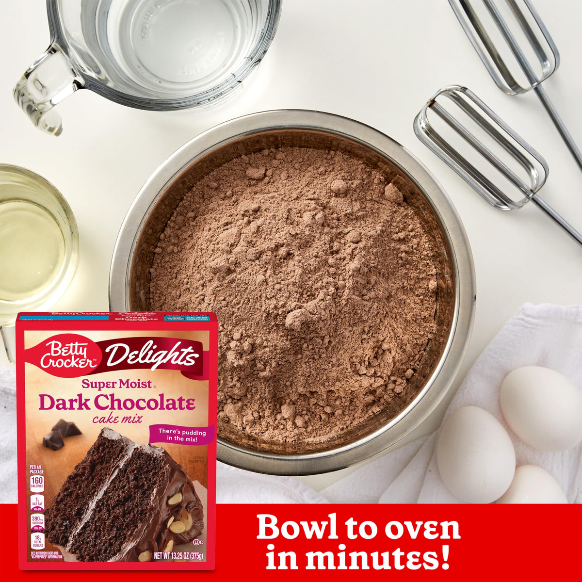Betty Crocker Delights Super Moist Cherry Chip Cake Mix, 13.25 oz.