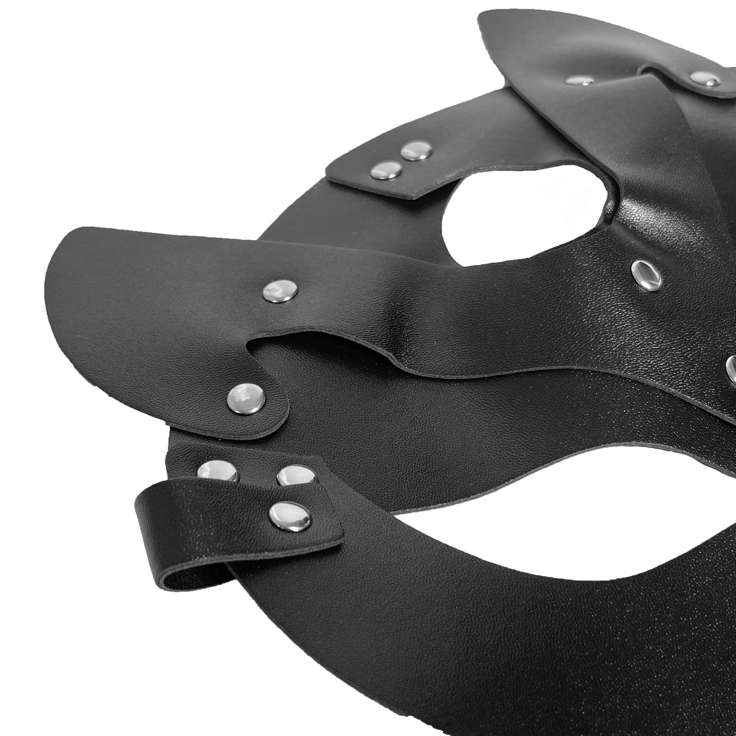 Women Sexy Leather Gothic Mask Cosplay Masquerade Half Face Cat BDSM Accessories