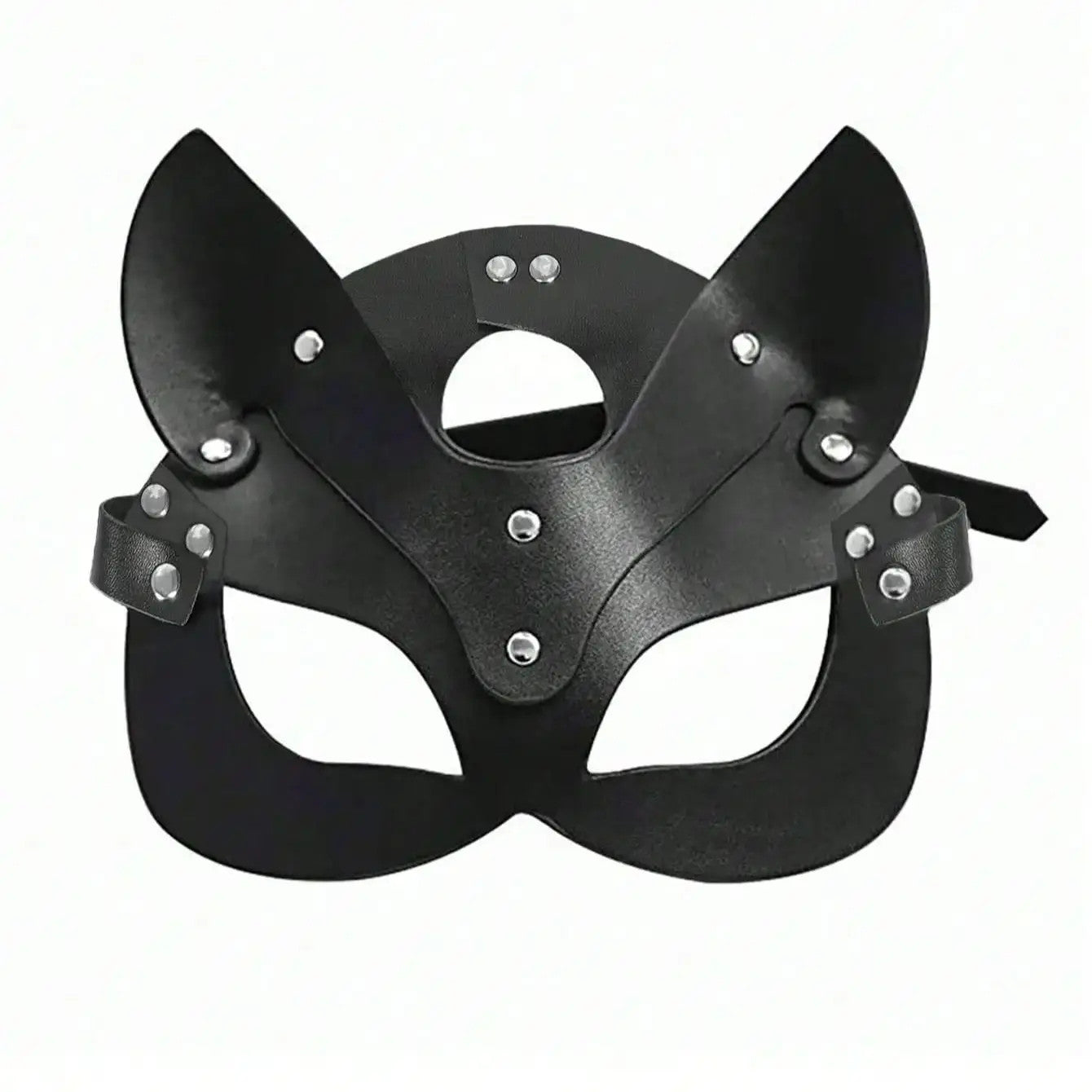 Women Sexy Leather Gothic Mask Cosplay Masquerade Half Face Cat BDSM Accessories