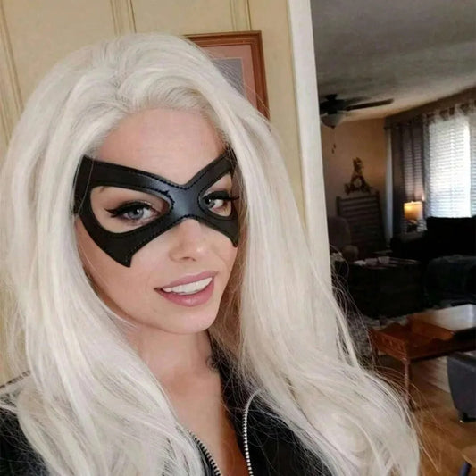 Black sexy cat PU leather eye mask makeup mask Cosplay cosplay accessories