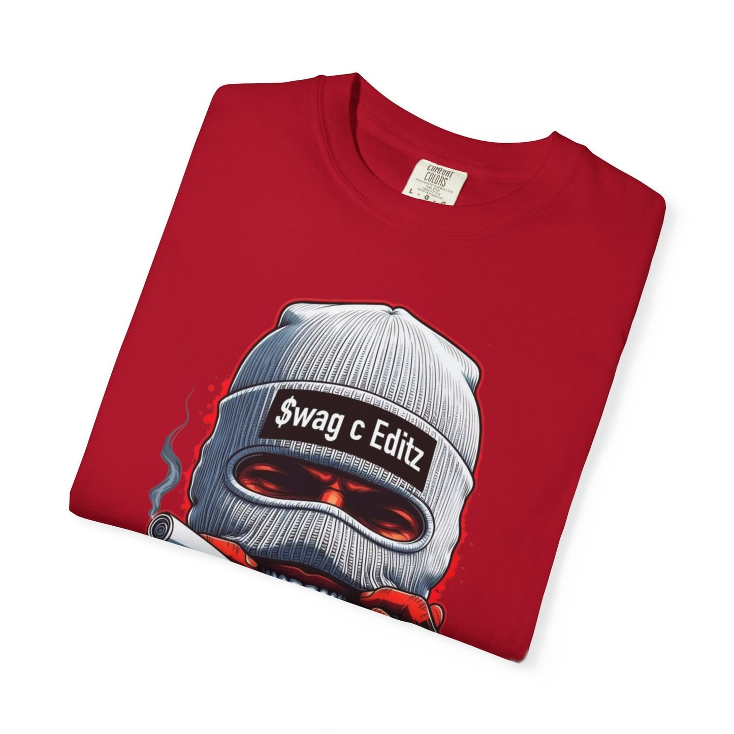T-shirt Masked Skull Smoking Graphic SCE Streetwear