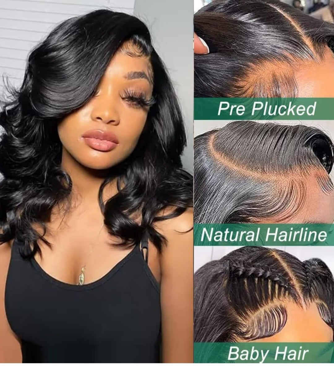 Bob Wig Human Hair 13x4 Lace Front Wigs