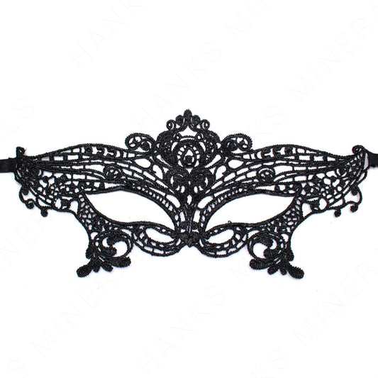 Black Lace Mask Masquerade Eye Face Eyemask Women Party Halloween