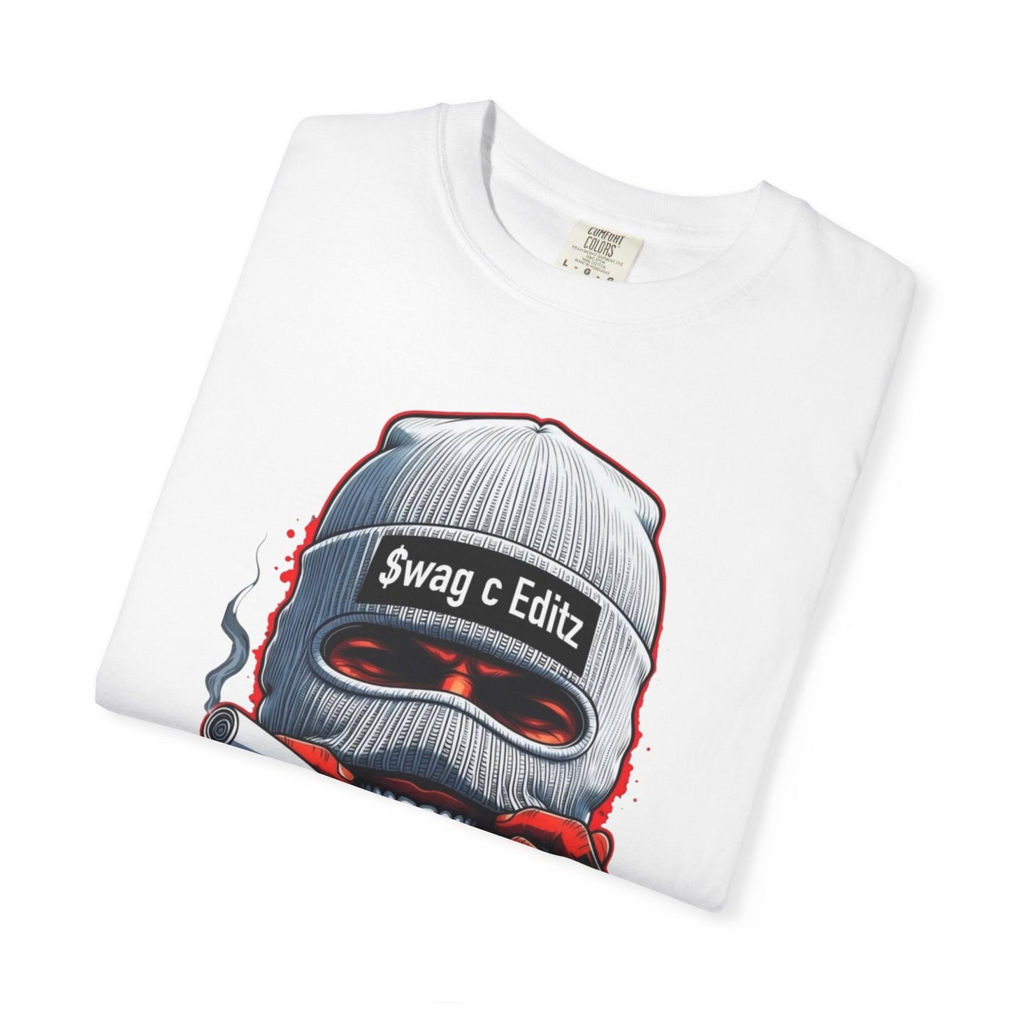 T-shirt Masked Skull Smoking Graphic SCE Streetwear