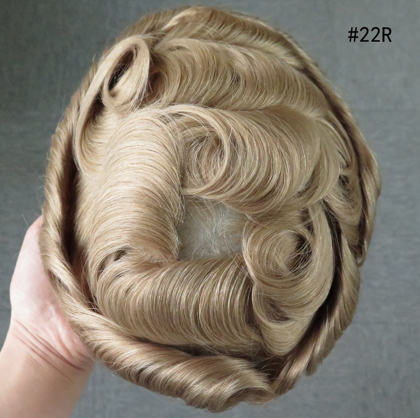 Mens Thin Skin Toupee Hair Replacement System Hairpiece BIO Human Hair Wigs