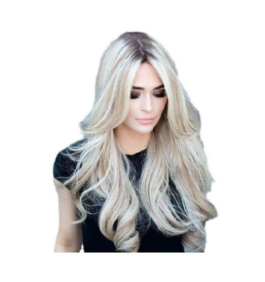 New Toupee Sexy Women's Sheitel Curly Natural Dark Brown Straight Human Hair Wig