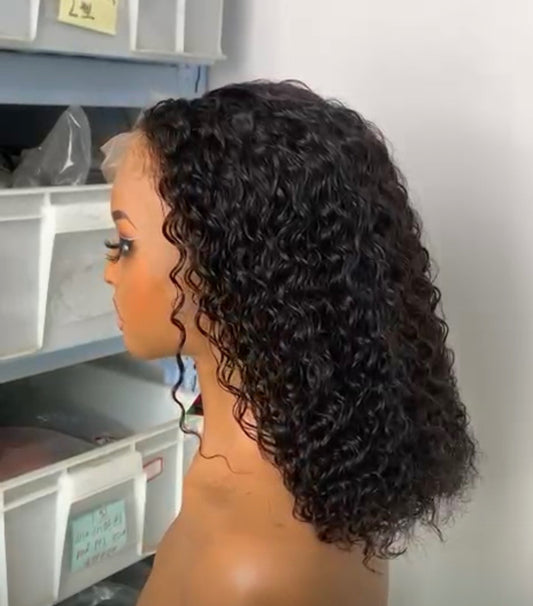 Jessica Hair Black Women Curly Brazilian Virgin Lace Front Wigs Human...