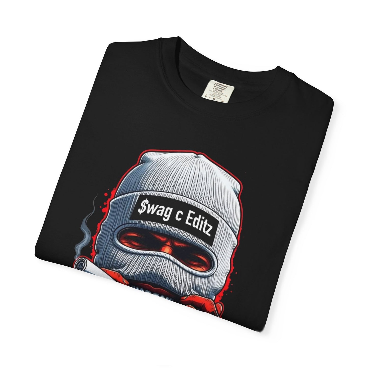 T-shirt Masked Skull Smoking Graphic SCE Streetwear