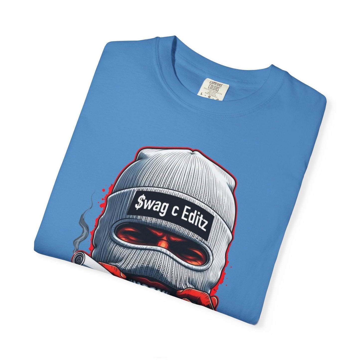 T-shirt Masked Skull Smoking Graphic SCE Streetwear
