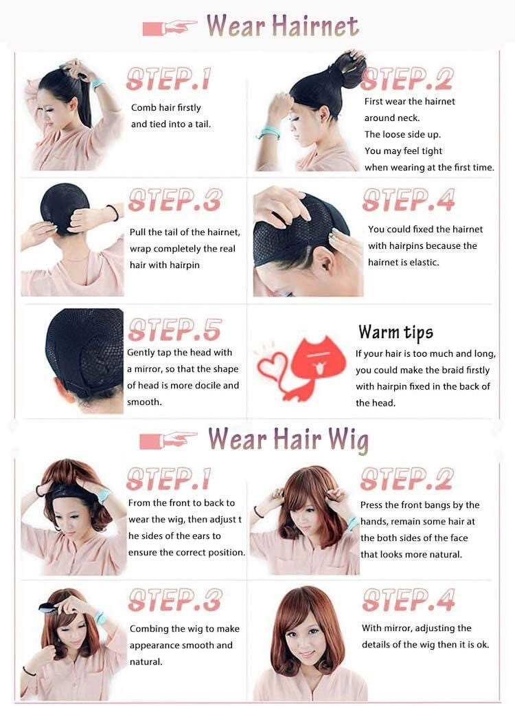 Mid Length Shag Capless Wavy Layered Synthetic Hair Wigs Women Natural Auburn