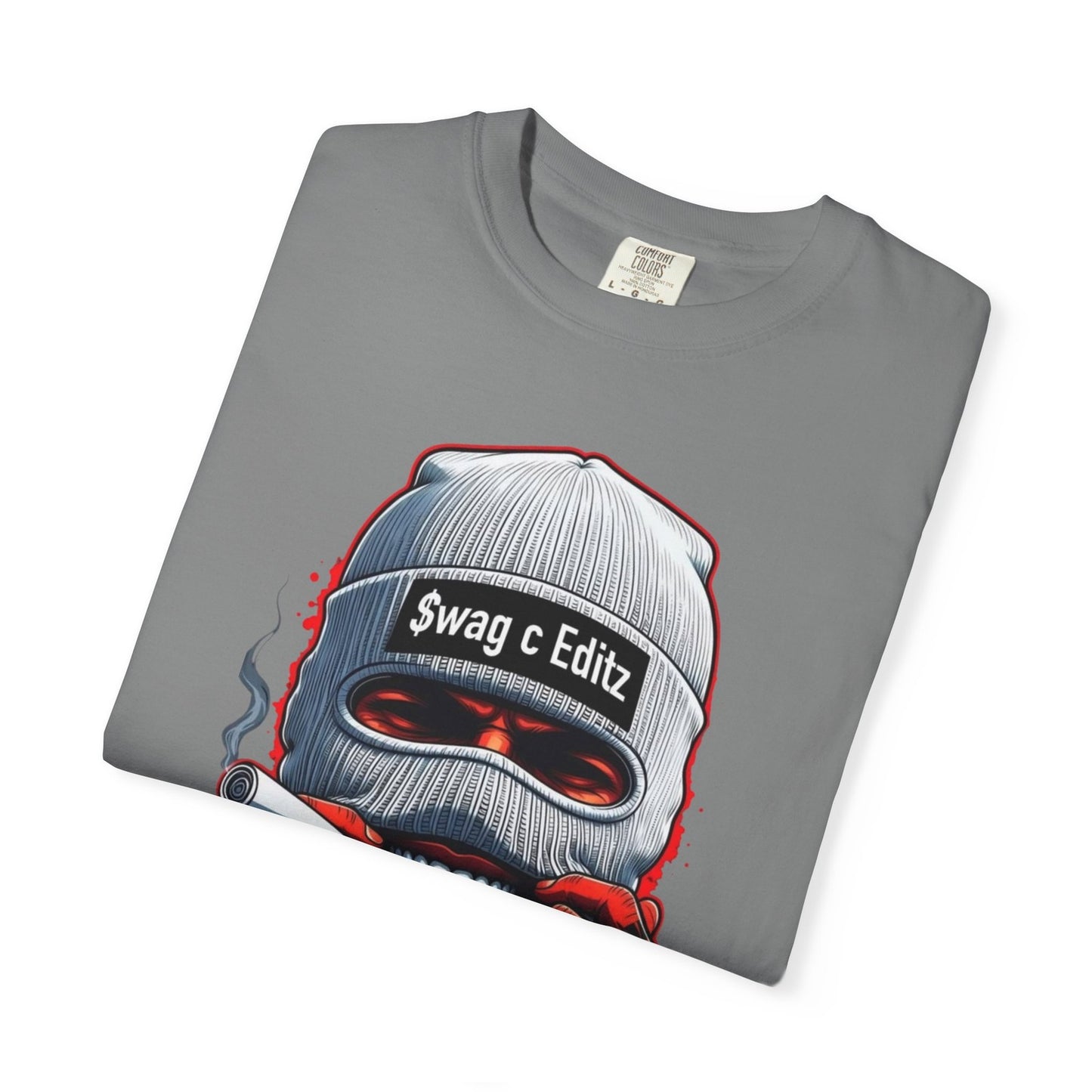 T-shirt Masked Skull Smoking Graphic SCE Streetwear