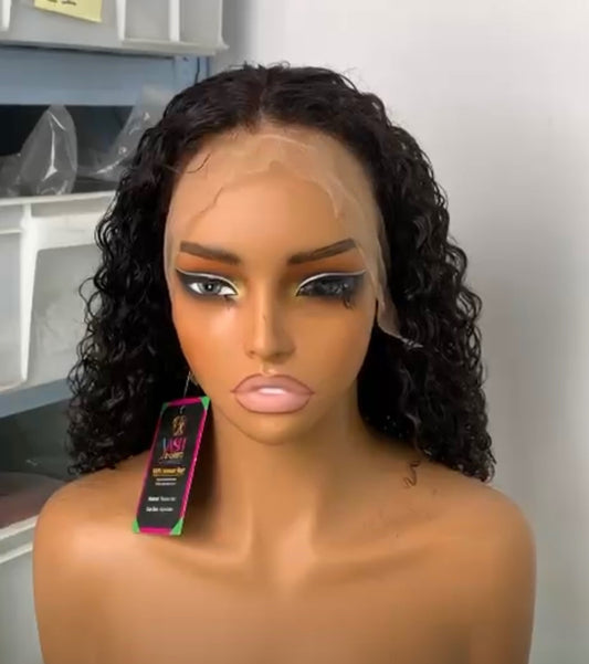 Jessica Hair Black Women Curly Brazilian Virgin Lace Front Wigs Human...