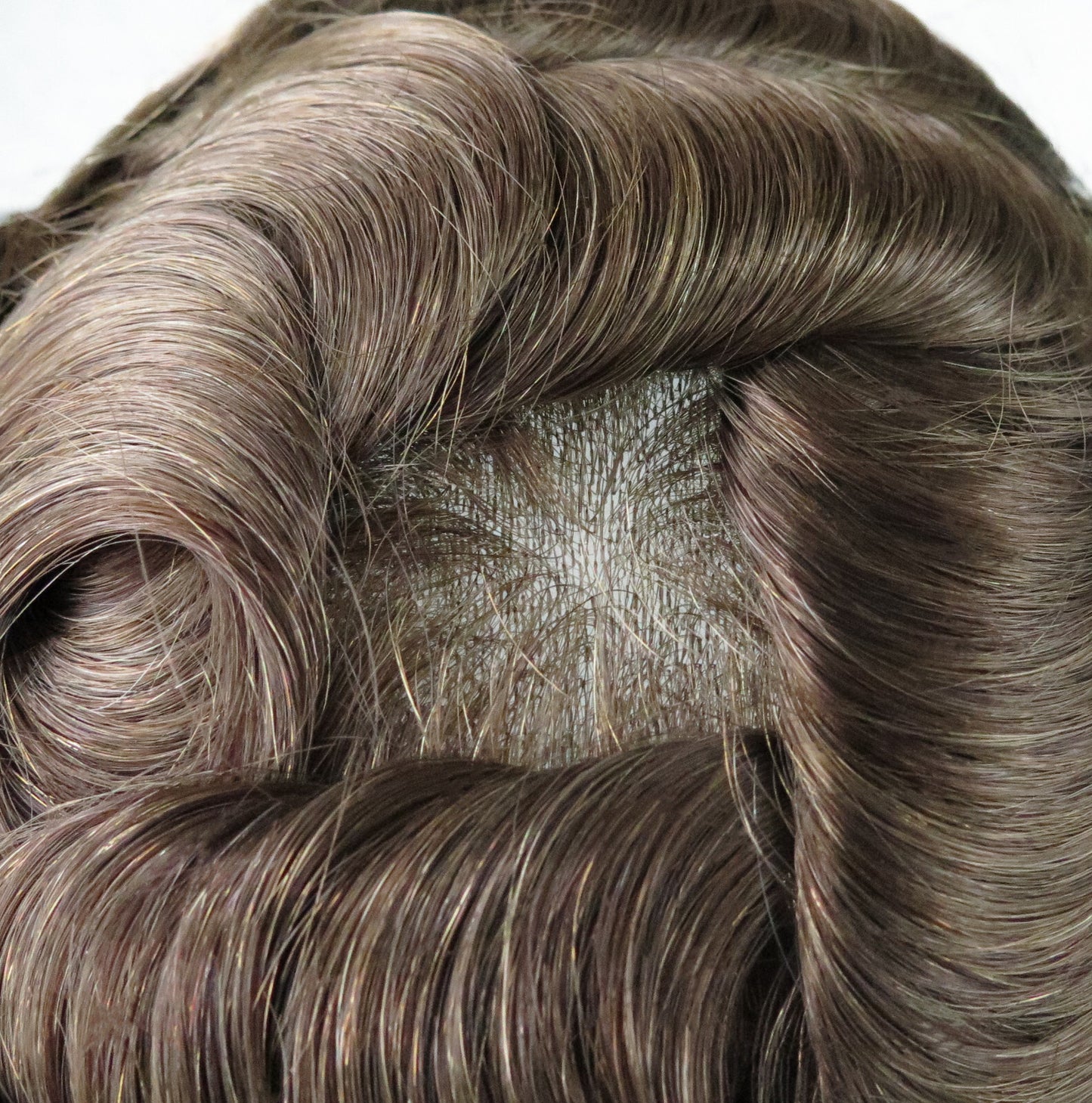 Mens Thin Skin Toupee Hair Replacement System Hairpiece BIO Human Hair Wigs