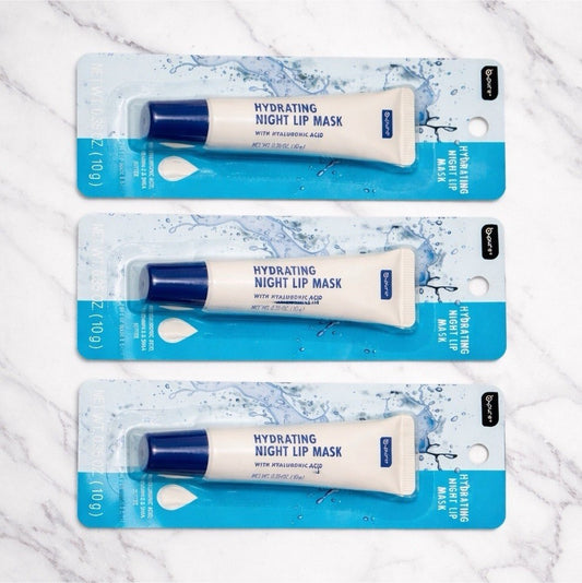 b.pure Hydrating Night Lip Mask Clear with Hyaluronic Acid for Dry Lips 0.35oz