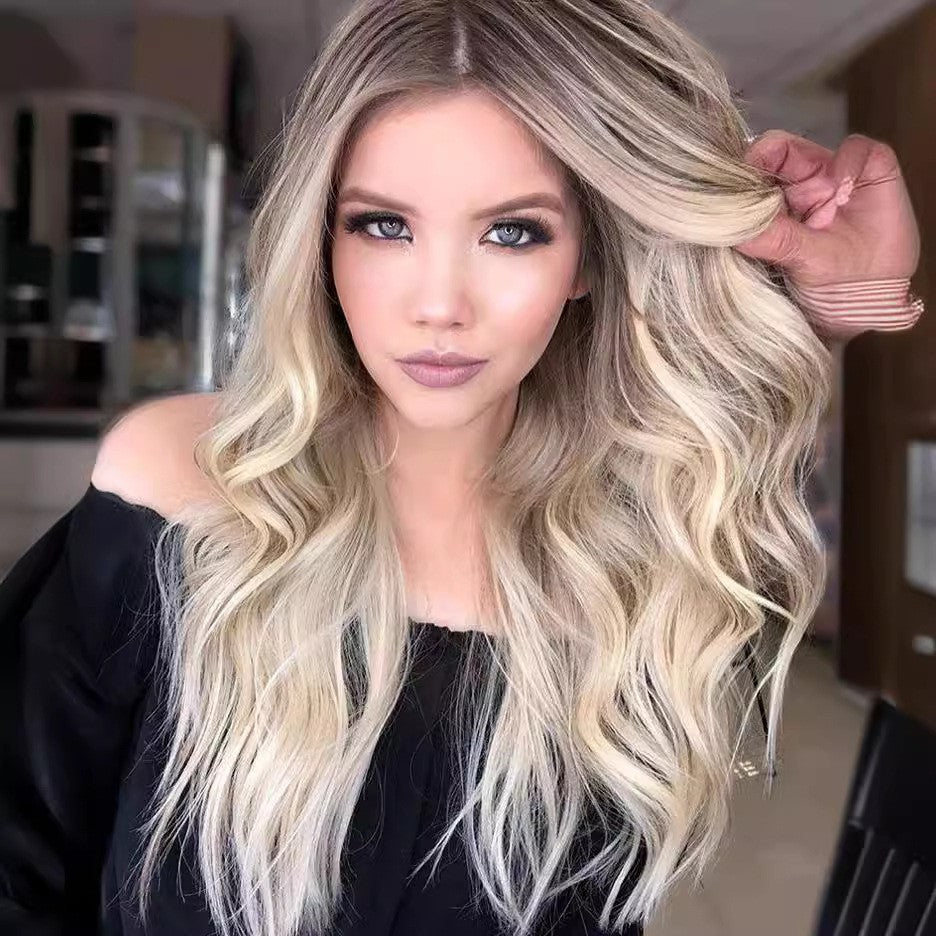 New Toupee Sexy Women's Sheitel Curly Natural Dark Brown Straight Human Hair Wig